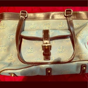 Authentic Dooney& BourkeDenim bag w/ leather